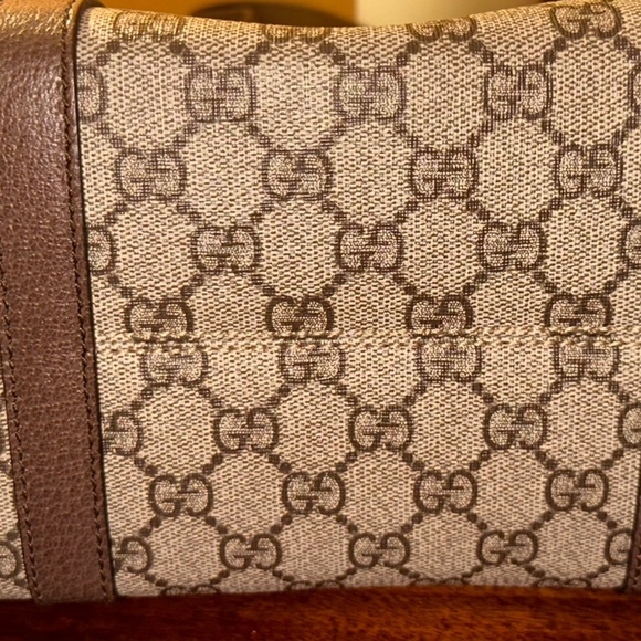 Gucci Buckle Travel Tote GG Coated Canvas with Leather Medium - Picture 6 of 8